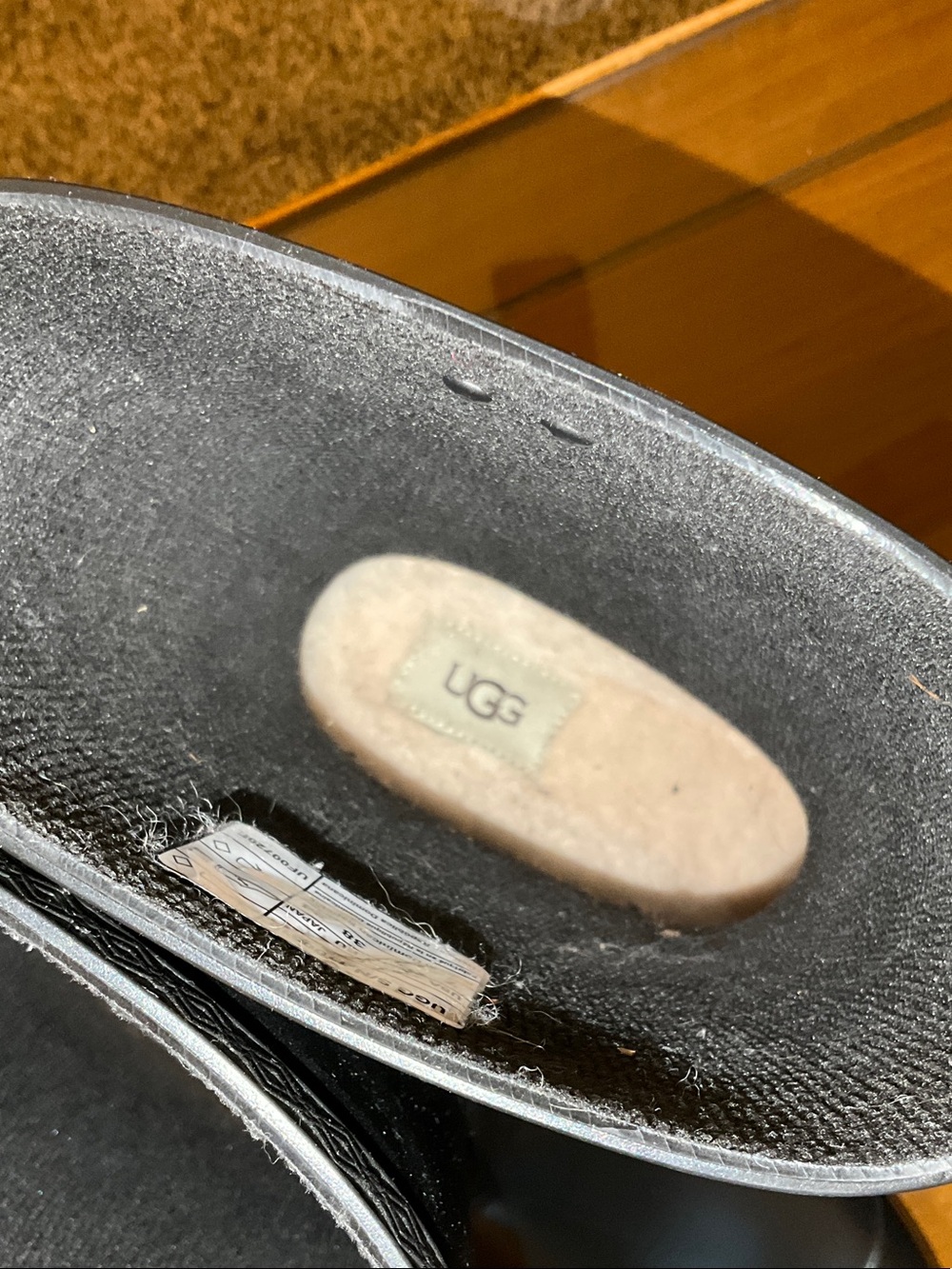 UGG Women's Black Rubber Boots - Picture 8 of 8